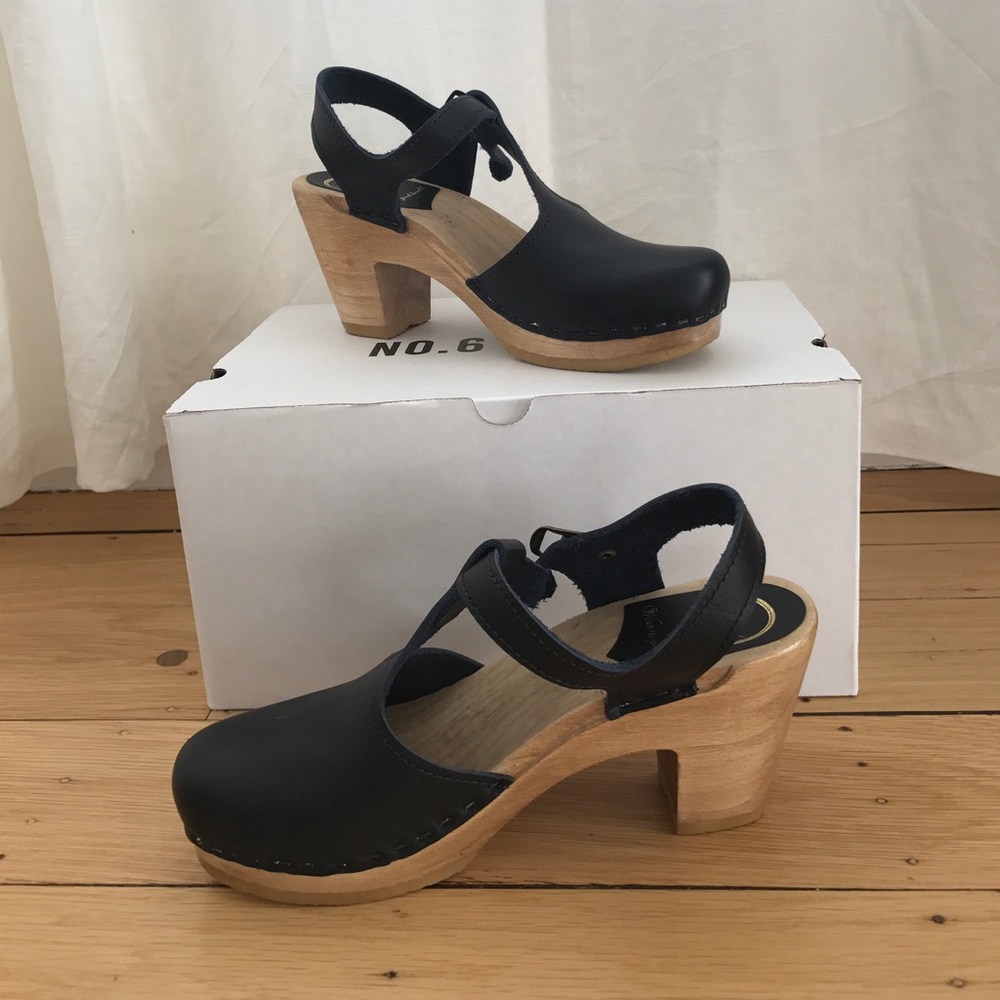 Brand new, never been worn, No. 6 Mary Jane clogs