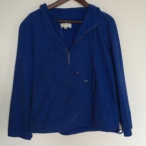 J. Crew cotton hooded anorak with drawstring