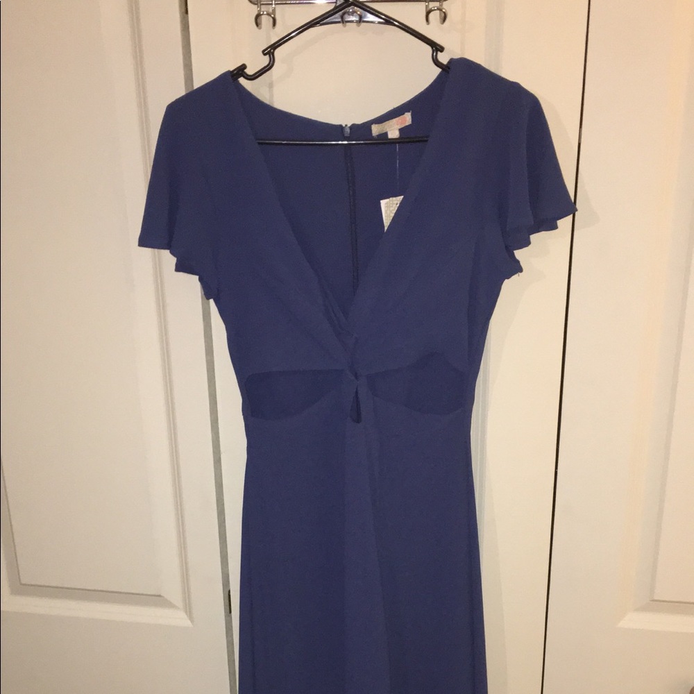 Gianni Bini NWT Navy blue cutout maxi