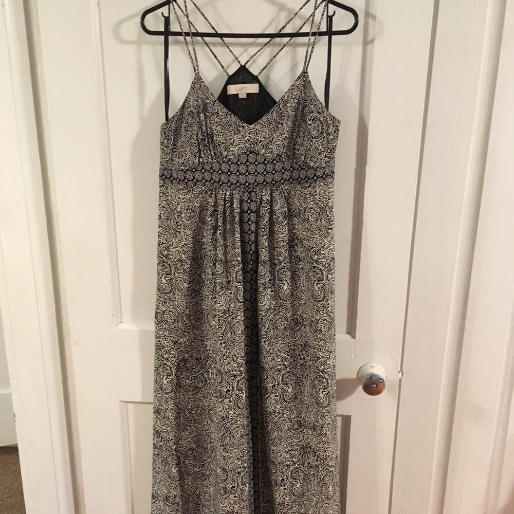 Loft paisley maxi dress