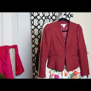 H&M Detailed Blazer w/ Puff Sleeves