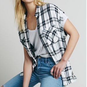 Rails x Free People Plaid Button Down
