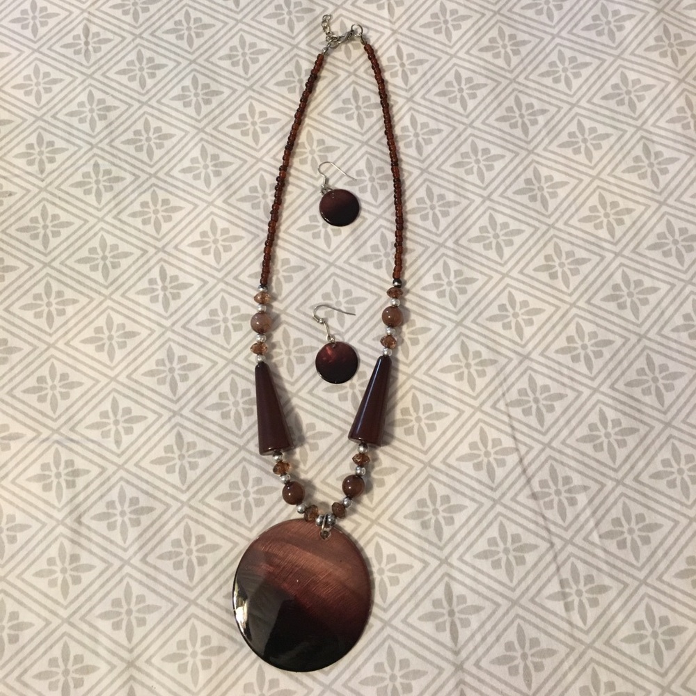 Matching set earrings necklace
