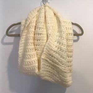 Cream wraparound scarf