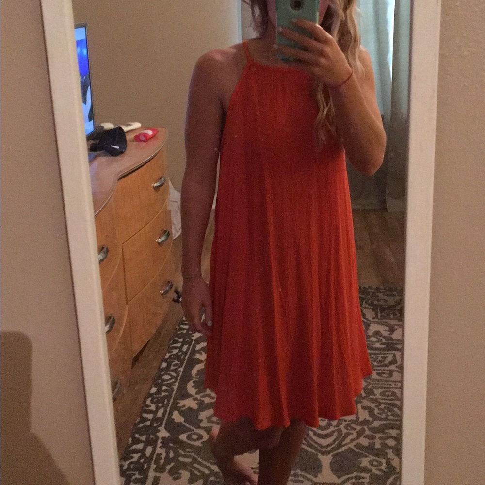 Orange summer dress