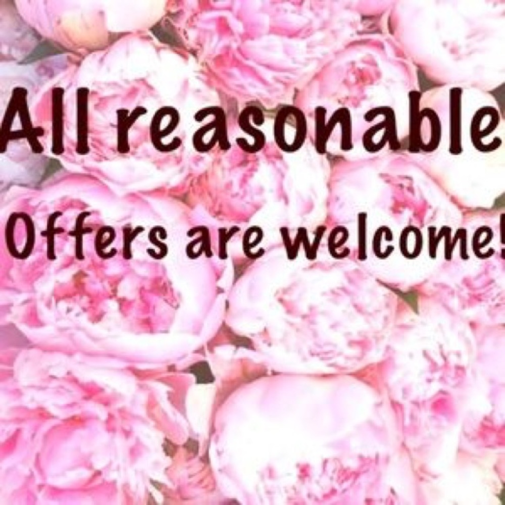 Reasonable offers welcome