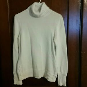 Loft cream turtleneck sweater