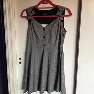 Gingham fit and flare style dress