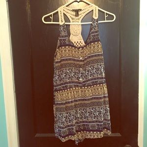 Patterned romper