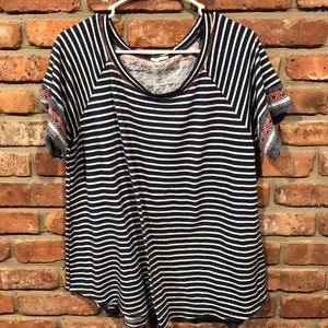 Soft knitted nautical tee