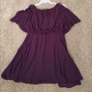 Forever 21 fancy long flowing purple tunic