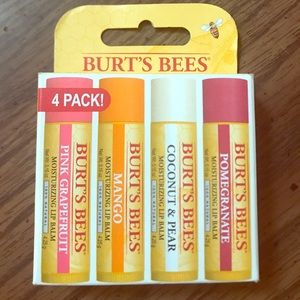 Burt's Bees Four Pack Lip Balm