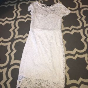 White lace dress