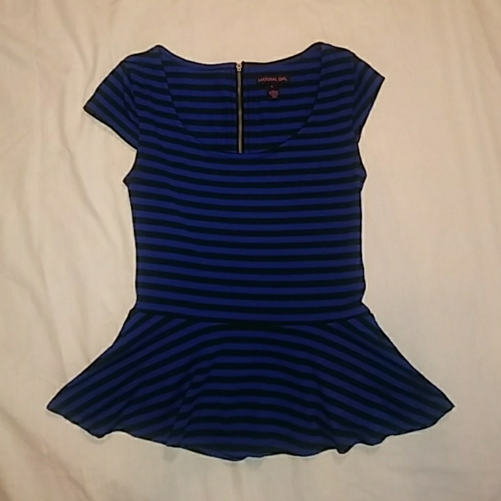 Blue & Black striped top
