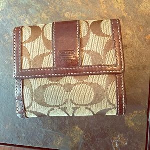 Authentic brown Coach wallet