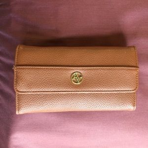 Adrienne Vittadini Brown Leather Wallet