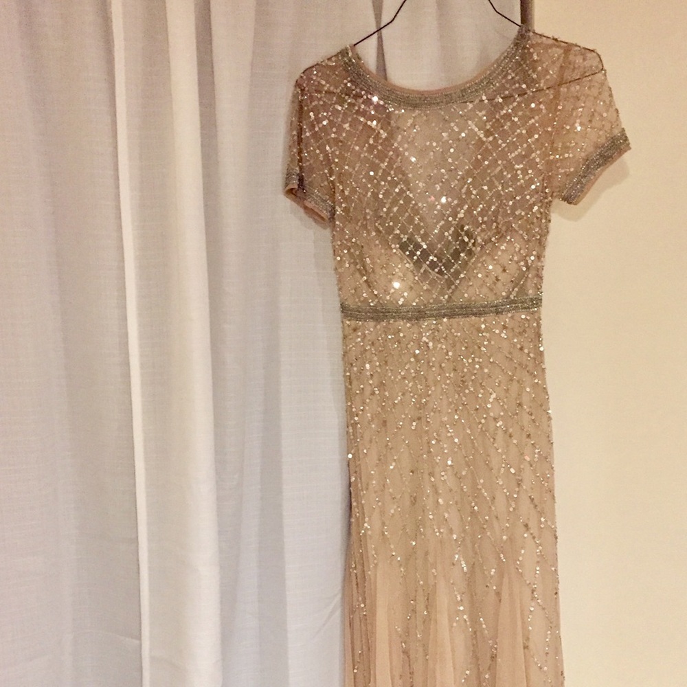 Adrianna Papell Sequined Gown