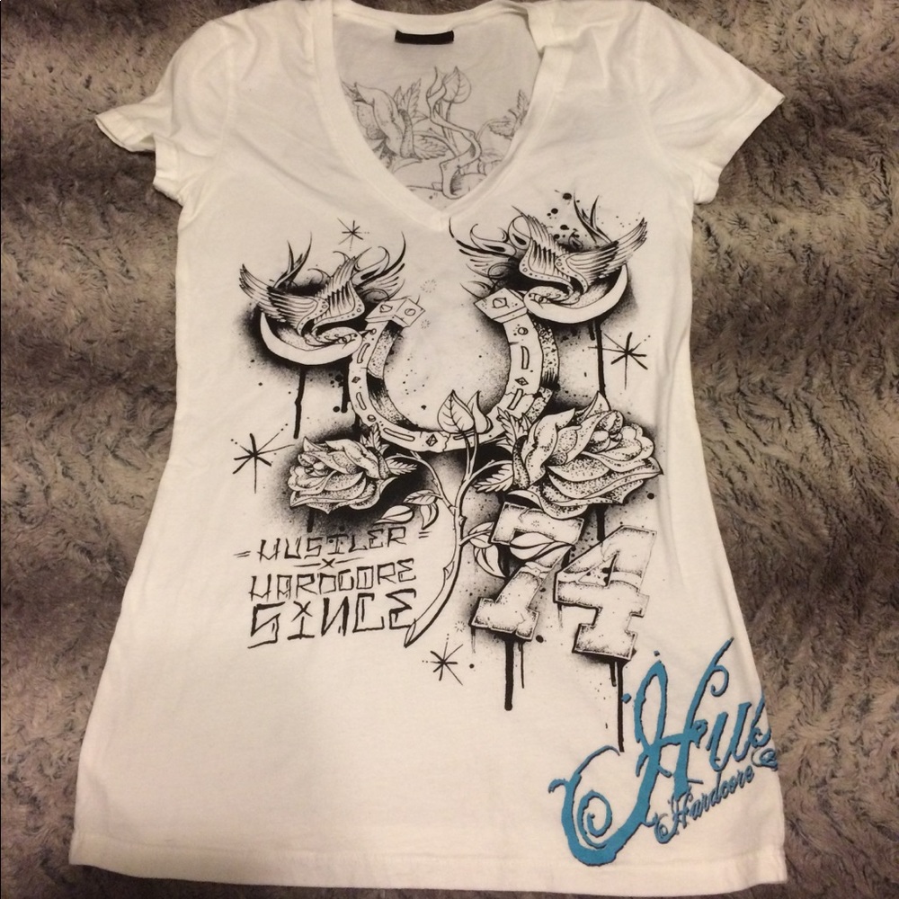 Hustler tee size large