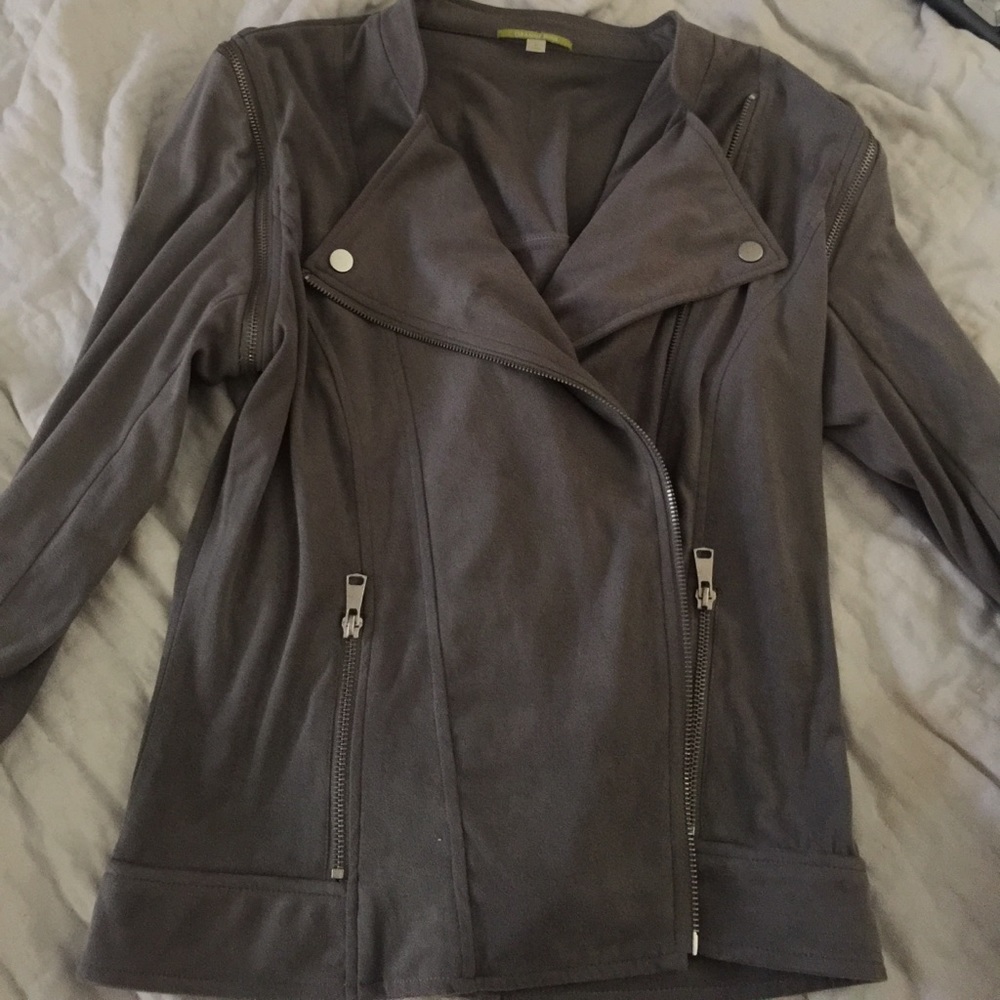 Gianni Bini Faux Suede Gary Moto Jacket