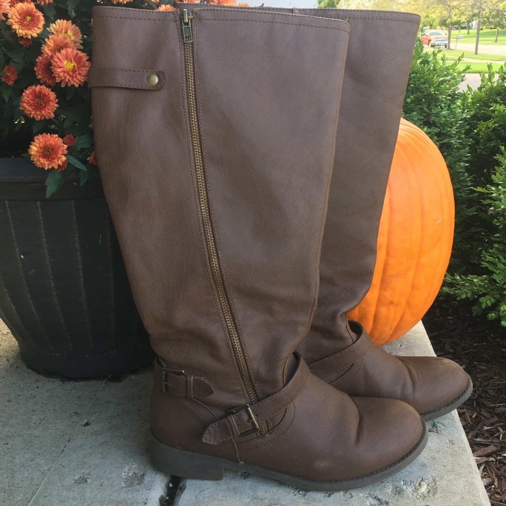 Wide Calf Riding Boots