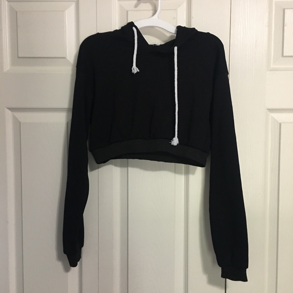 SOLD Black Crop Donut Hoodie Size Small