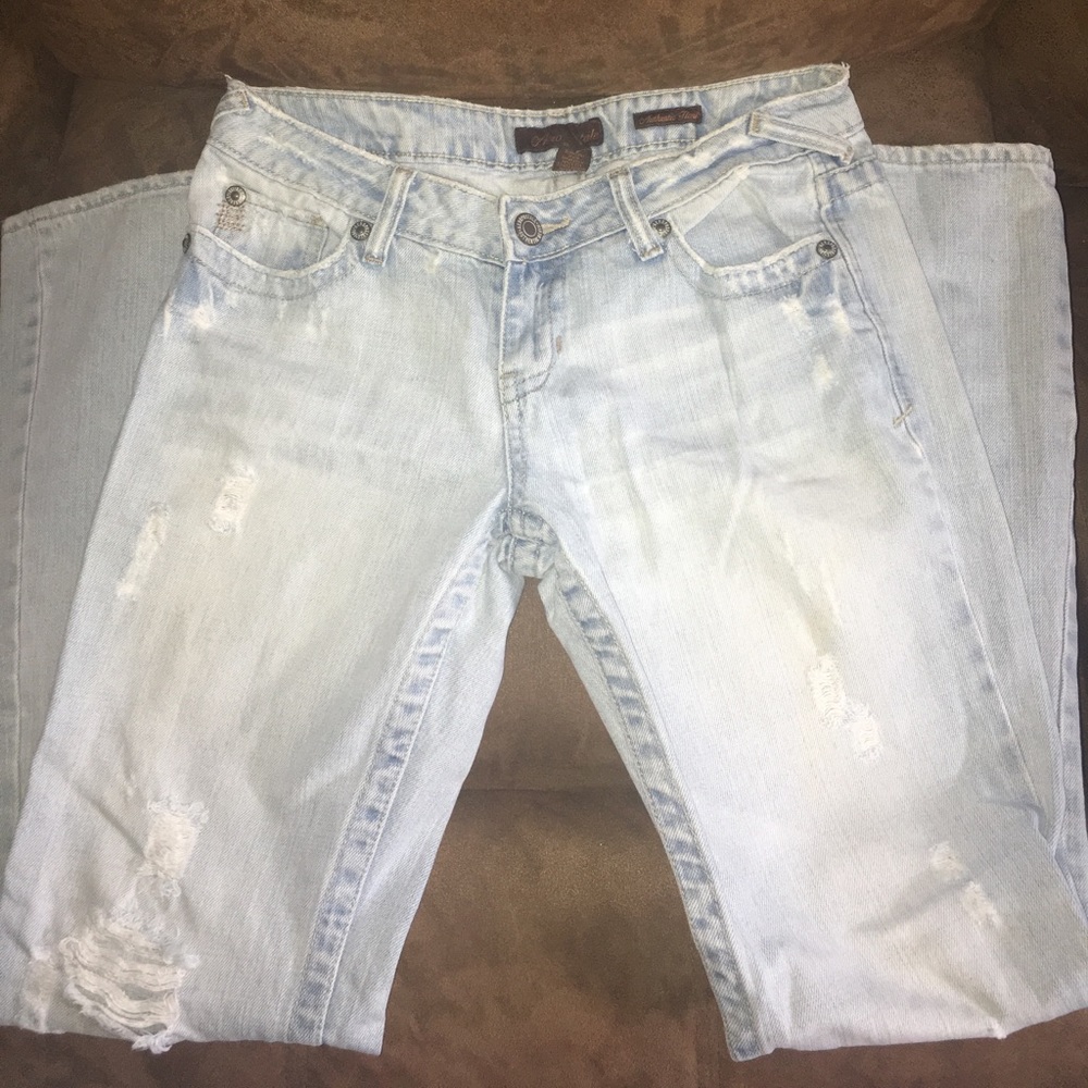 Aeropostale Distressed Flare Jeans