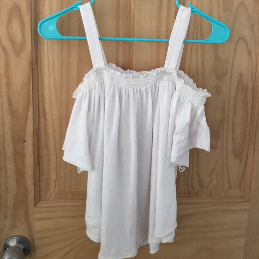 Free people off the shoulder white top