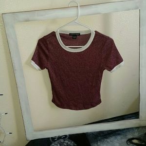 Red crop top