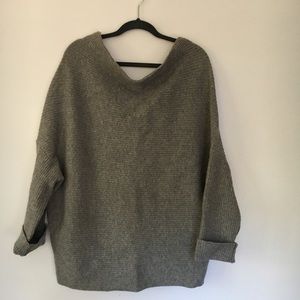 Zara Oversized Grey Wool Sweater