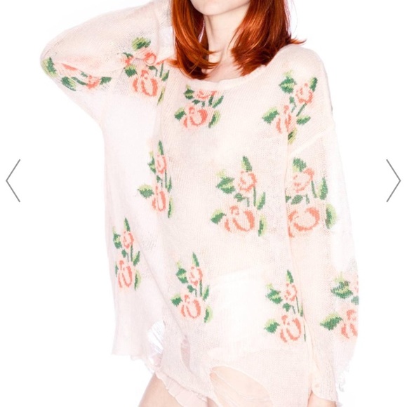 Wildfox White Label Prairie Rose Sweater(SOLD OUT) - Picture 2 of 2