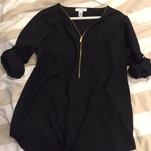 Calvin Klein Blouse with Zipper