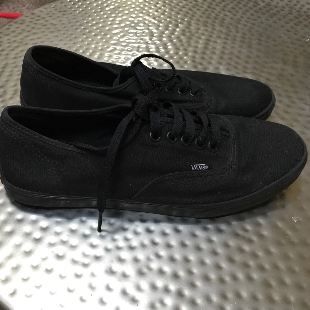 Vans authentic black shoes