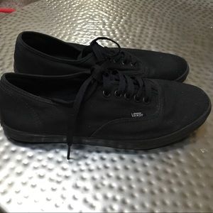 Vans authentic black shoes