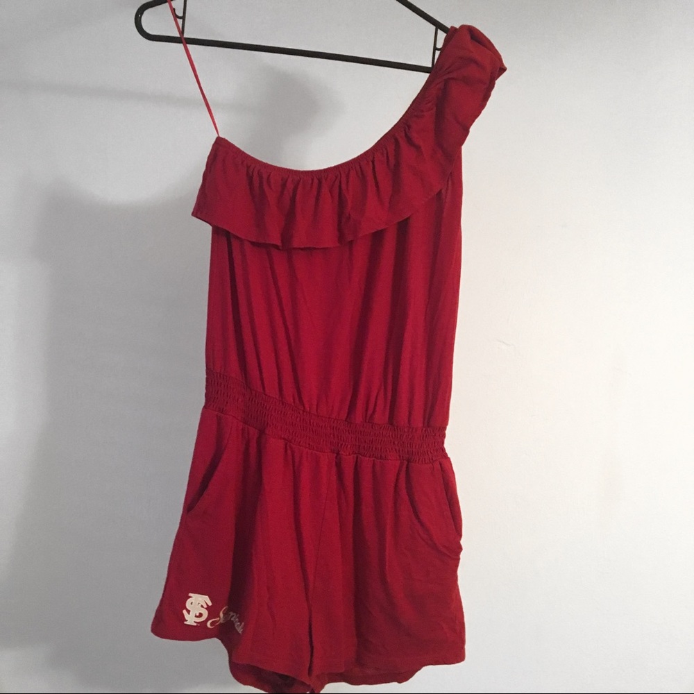 FSU one shouldered romper