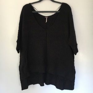 Black Free People Knit Sweater