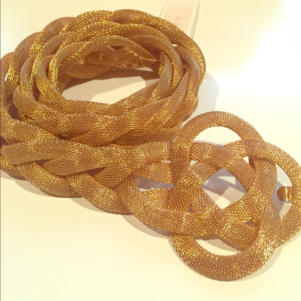 Gold braid belt