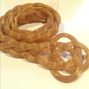 Gold braid belt