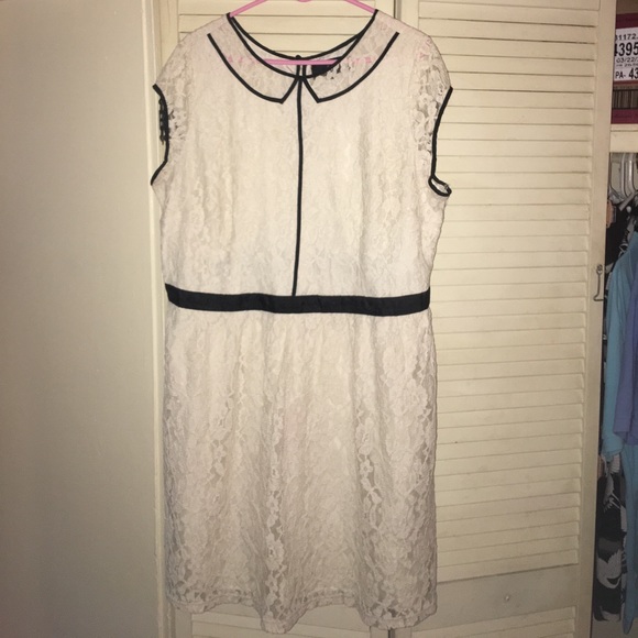 ModCloth White Lace Dress - Picture 1 of 2