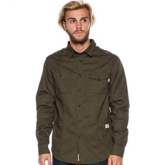 🆕Rhythm Atelier Twill Long Sleeve Shirt  Cotton - Picture 1 of 7