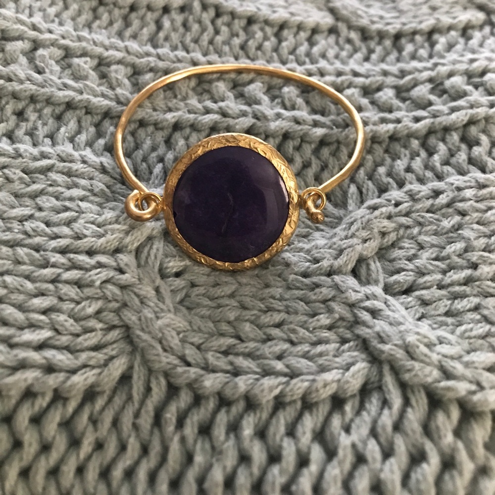 Bracelet with purple stone