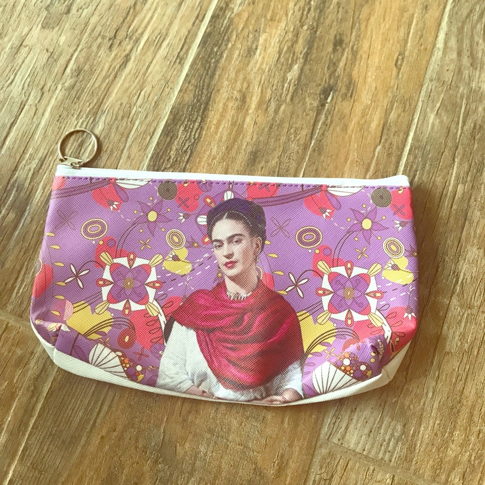Frida Kahlo cosmetic bag.