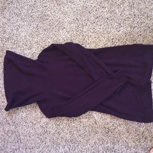French Connection Deep purple cowl neck sweater