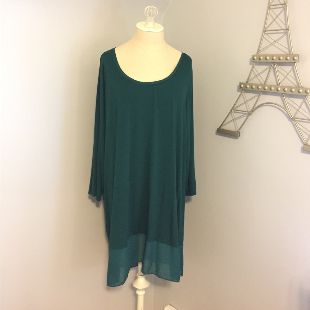 Lane Bryant Emerald Green Tunic 22/24
