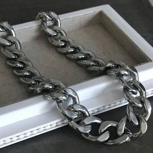 Rockin’ Chunky Silver Chainlink Necklace