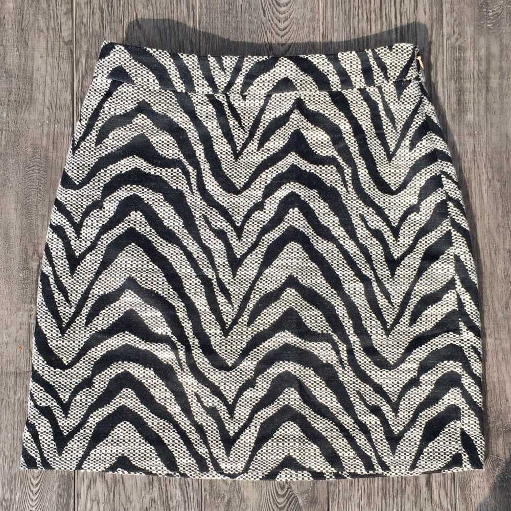 Banana Republic Zebra Print Mini Skirt
