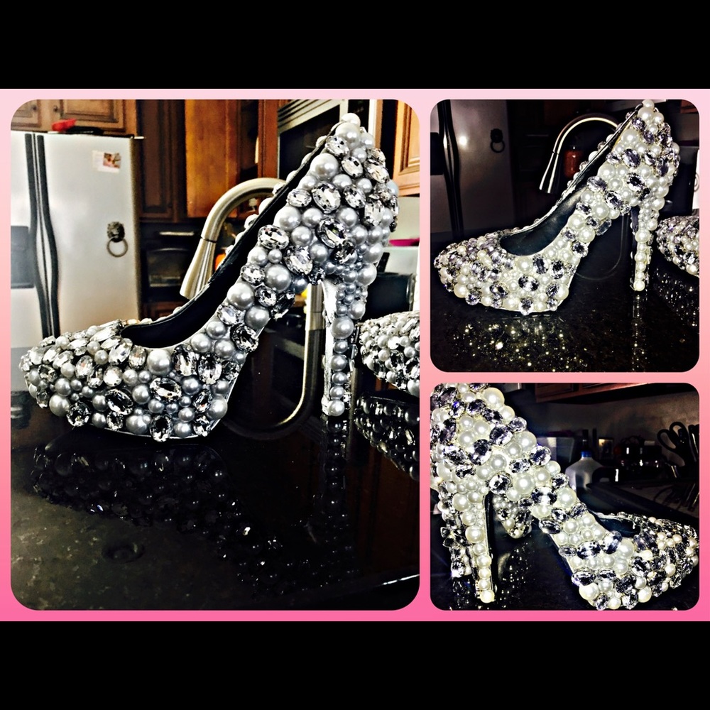 Handcrafted Cinderella heels