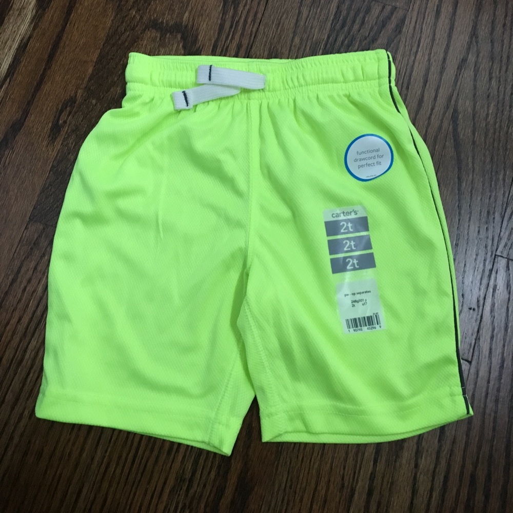 NWT Neon Yellow Mesh shorts