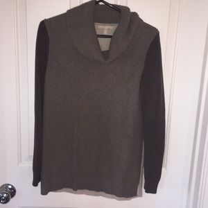 Color block cowl neck Banana Republic sweater