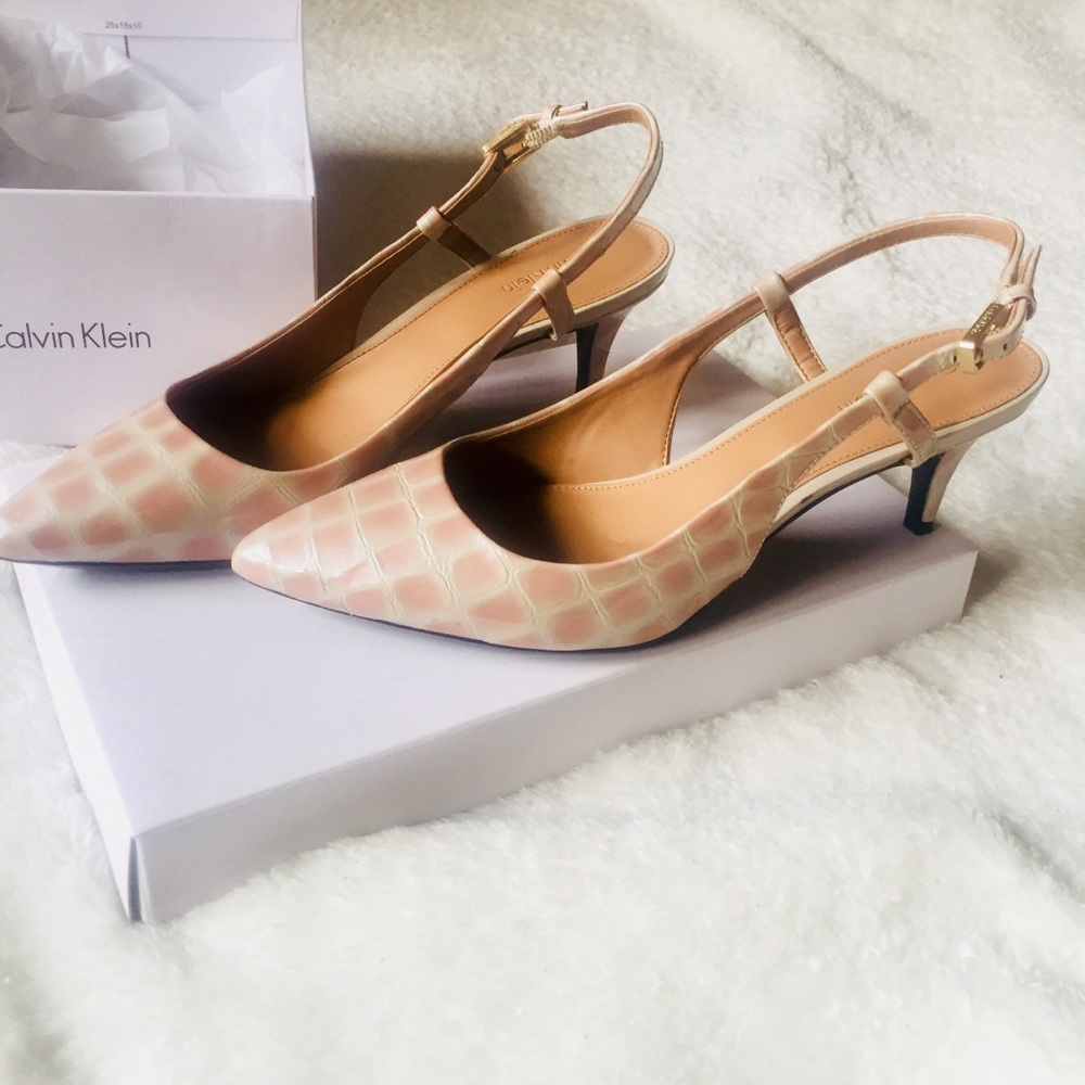 Calvin Klein slingback heels