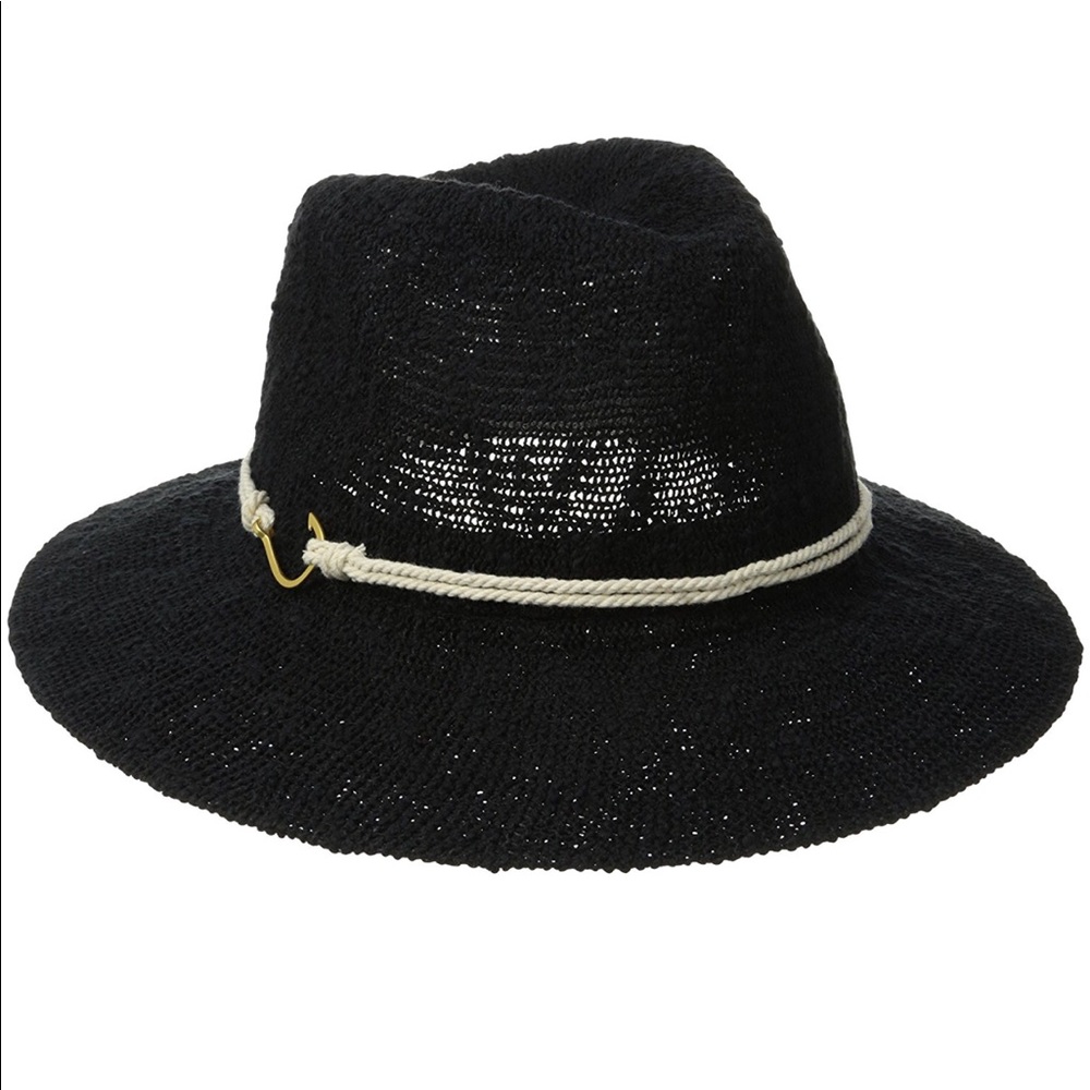 VINCE CAMUTO ROPE AND HOOK PANAMA HAT: Ivory - Picture 2 of 2